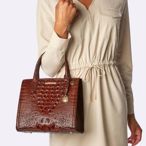NWT Brahmin Small Caroline Lush Melbourne Satchel Crossbody Bag. - Picture 7 of 12